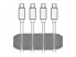 Delock 18330 - Cable holder - Thermoplastic Rubber (TPR) - Gray - White