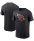 Men's Black Arizona Cardinals Primary Logo T-shirt