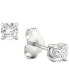 ფოტო #4 პროდუქტის Diamond Stud Earrings (1/4 ct. t.w.) in 10k White or Yellow Gold