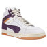 Фото #2 товара Puma Slipstream Mid Sc Lace Up Mens Purple, White Sneakers Casual Shoes 382091-