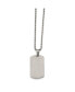 ფოტო #2 პროდუქტის Brushed Rounded Edge 2mm Dog Tag Ball Chain Necklace