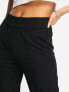 ONLY elasticated waist wide leg trousers in black