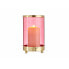 Candleholder Pink Golden Cylinder 9,7 x 16,5 x 9,7 cm Metal Glass