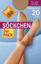 Фото #1 товара Söckchen transparent mandel onesize 20 DEN, 2 St