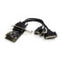Фото #1 товара 2S1P PCI Express Serial Parallel Combo Card with Breakout Cable - PCIe - Parallel - Serial - Low-profile - RS-232 - Black - Silver - CE - FCC - REACH