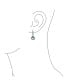 ფოტო #3 პროდუქტის Romantic Bridal Statement Infinity 5 CT AAA CZ Blue Simulated Aquamarine Halo Teardrop Dangle Chandelier Earrings For Women Bridesmaid