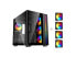 Фото #1 товара DIYPC ARGB-Q10-BK Black USB3.0 ATX Mid Tower Gaming Computer Case w/ Dual Temper