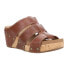 Corkys Catch Of The Day Studded Wedge Womens Brown Casual Sandals 41-0353-WHSK