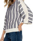 ფოტო #3 პროდუქტის Women's Striped Boatneck Sweater