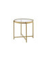 Фото #2 товара Charrot End Table, Gold Finish