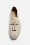 Leather and jute deck shoes