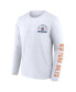 ფოტო #3 პროდუქტის Men's White New York Mets Pressbox Long Sleeve T-shirt