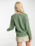 Фото #4 товара JJXX ribbed knit crew neck jumper in green