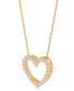 ფოტო #5 პროდუქტის Cubic Zirconia Heart Pendant Necklace in Sterling Silver