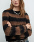 ფოტო #3 პროდუქტის Women's Faux Fur Knit Sweater