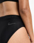 Фото #4 товара Nike Swimming Fusion high waist bikini bottoms in black