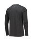 ფოტო #3 პროდუქტის Men's Red, Heathered Charcoal Distressed Miami University RedHawks Meter Long Sleeve T-shirt and Pants Sleep Set