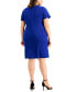 Plus Size Cross-Front Sheath Dress