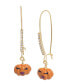 ფოტო #1 პროდუქტის Orange Pumpkin Dangle Earrings