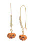 Orange Pumpkin Dangle Earrings