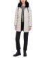 Фото #8 товара Women's Faux-Fur-Trim Hooded Packable Puffer Coat