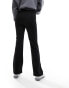 Фото #6 товара Vila high waisted pin tuck pull on trousers in black