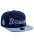 Фото #4 товара Men's Navy Smart Set Athletic Club of Brooklyn Black Fives Snapback Adjustable Hat