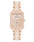 ფოტო #1 პროდუქტის Genuine Diamond Dial Rose Gold-Tone and Light Pink Ceramic Bracelet Watch 32mm