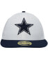 Фото #4 товара Men's White, Navy Dallas Cowboys 59FIFTY Fitted Hat