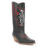Dingo Queen A Hearts Round Toe Cowboy Womens Black Casual Boots DI174-001