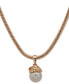Фото #1 товара Anne Klein gold-Tone Imitation Pearl Knot Pendant Necklace, 16" + 3" extender