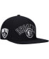 Фото #2 товара Men's Black Brooklyn Nets Wordmark Logo Snapback Hat