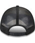 ფოტო #5 პროდუქტის Men's Brooklyn Nets Black Stripes 9FORTY Trucker Snapback Hat