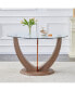 48" Modern Minimalist Glass Dining Table