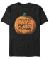 Фото #1 товара Marvel Men's Comic Logo Carved Pumpkin Short Sleeve T-Shirt