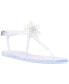 Фото #1 товара Jelynn Beaded Flower Embellished Thong Sandals