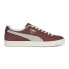Фото #1 товара Puma Clyde Base Lace Up Mens Burgundy Sneakers Casual Shoes 39009104