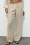 Semi-sheer pyjama-style trousers