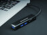 Фото #6 товара Conceptronic DONN 3-Port USB Hub with Card Readers - USB 3.2 Gen 1 (3.1 Gen 1) Type-C - Black - MicroSD (TransFlash) - SD - SDHC - SDXC - USB 3.2 Gen 1 (3.1 Gen 1) Type-A - Aluminium - China
