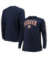 Men's Navy Auburn Tigers Big and Tall 2-Hit Long Sleeve T-shirt Синий, 3XB - фото #2