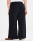 ფოტო #2 პროდუქტის Plus Size Gauze Wide-Leg Pull-On Pants, Created for Macy's
