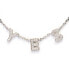 Cubic Zirconia Pave YES Bib Necklace