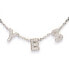 ფოტო #2 პროდუქტის Cubic Zirconia Pave YES Bib Necklace