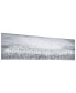 Silver Dust Textured Metallic Hand Painted Wall Art by Martin Edwards, 20" x 72" x 1.5"