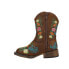 Фото #6 товара Roper Bailey Floral Square Toe Cowboy Toddler Girls Brown Casual Boots 09-017-1