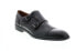 Фото #2 товара Bruno Magli Anzio ANZIO Mens Black Oxfords & Lace Ups Monk Strap Shoes