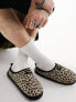 Puma Scuff Slippers in leopard