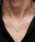 ფოტო #2 პროდუქტის Diamond Accent Butterfly 17" Pendant Necklace in 14k Yellow, White or Rose Gold, Created for Macy's