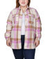 Фото #1 товара Куртка NY Collection плюс размер с длинным рукавом из твила