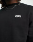 Vans core small logo sweatshirt in black